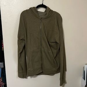 Olive Green all in motion zip up jacket